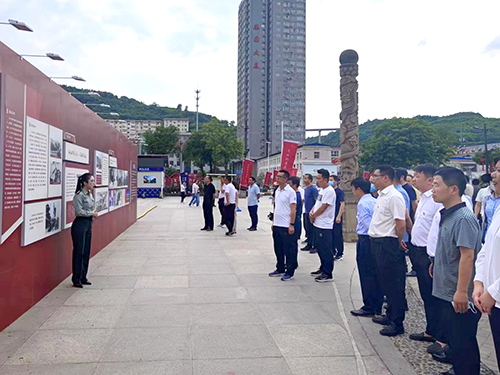 淳化支公司党支部积极参加《党的利益在第一位》马栏革命史展览活动